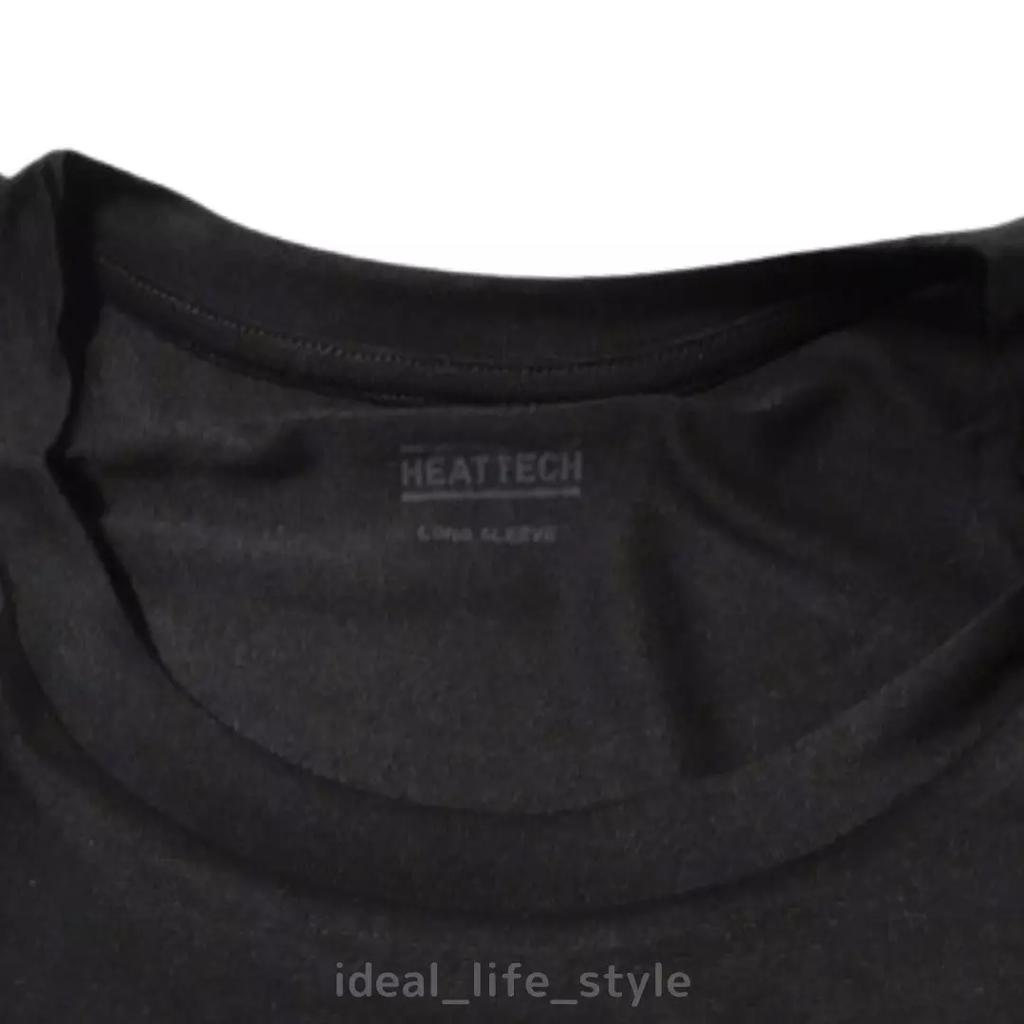 Uniqlo HEATTECH T-Shirt S-4XL Crew Neck Long-Sleeve Tagless Men 472909 NWT