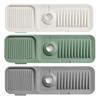 Silicone Faucet Drain Mat Kitchen Sink Splash Guard Multifunctional Fast Drying Faucet Drip Catcher Mat for Bathroom Washing Table Kitchen Countertop