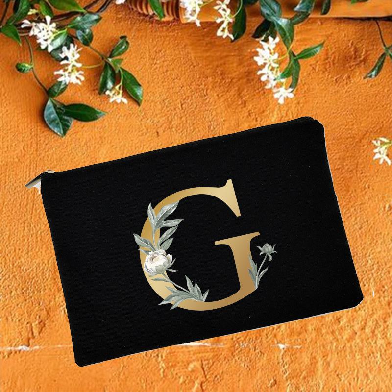 Косметички для подружки невесты с цветочным принтом алфавита, косметичка для свадебной вечеринки, косметичка, необходимые женские сумки-тоут, свадебные подарки