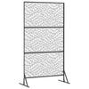 Privacy Screen Gray 100 x 50 x 180 cm Steel