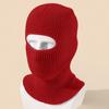 1-Hole Ski Mask Knitted Face Cover Adult Winter Balaclava Full Face Mask For Winter Outdoor Sports