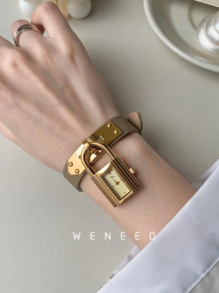 Lock Dial Watch for Women Fashion Personality New Niche Light Luxury Quartz Women's Watch Relojes Para Mujer