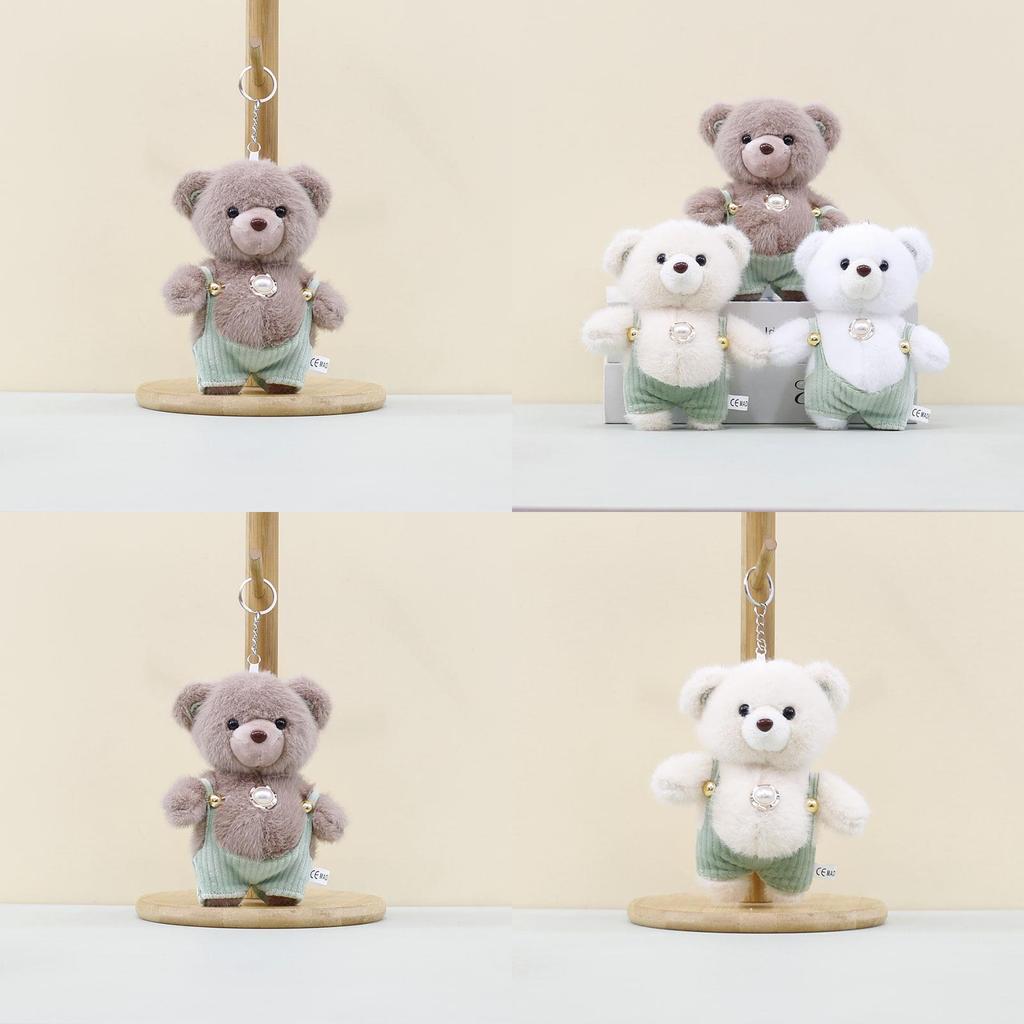 Adorable Plush Teddy Bear Keychain Pendant Soft Toy Cute Cartoon Bag Charm