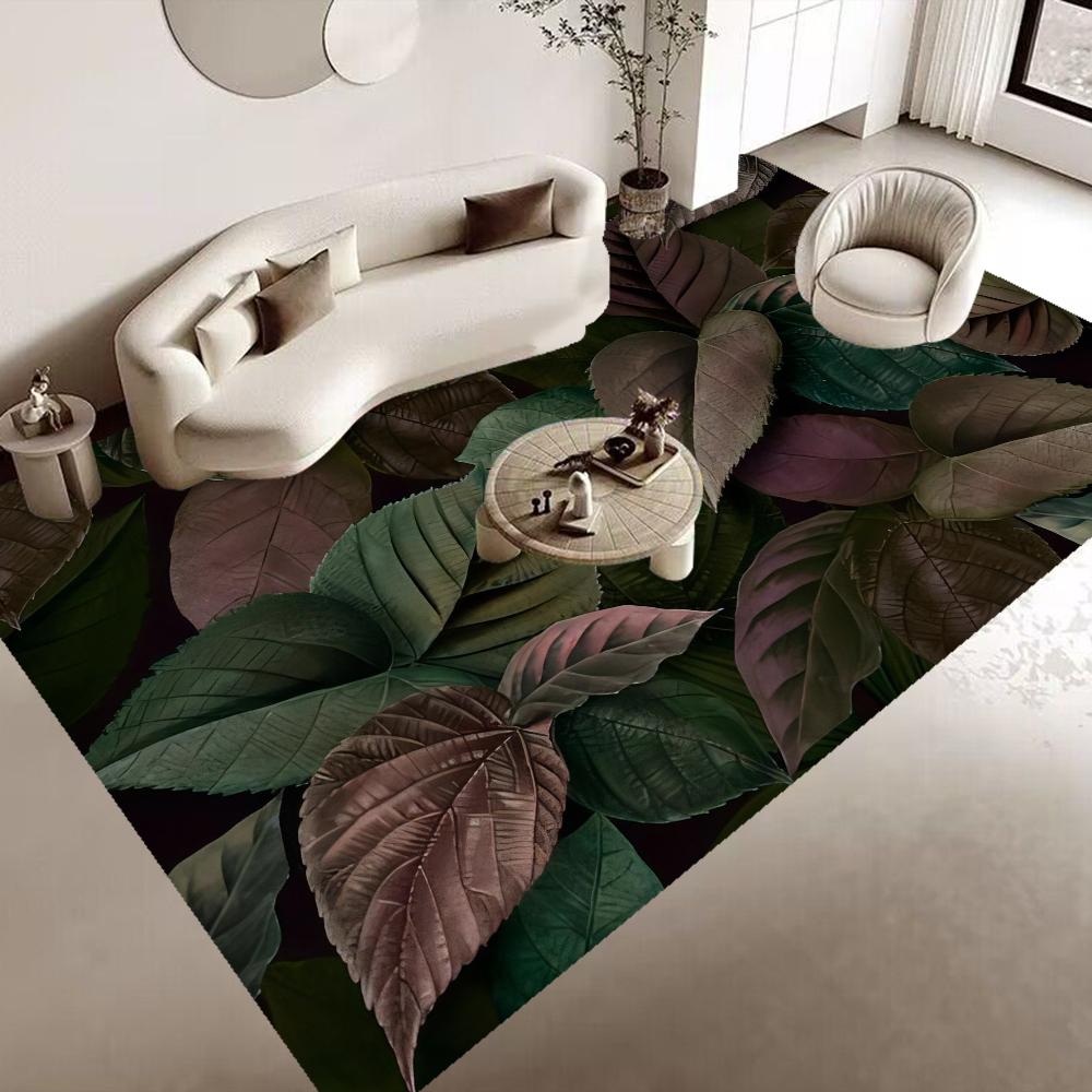 Тропический Пальмовый Лист Кактус Входной Дверной Коврик Противоскользящий Впитывающий Воду Длинный Полосатый Коврик Подушка Коврик для Спальни Коврик для Туалета