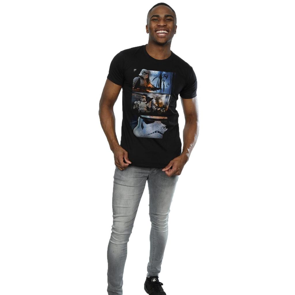 Star Wars Mens Rogue One Stormtrooper Comic Strip T-Shirt
