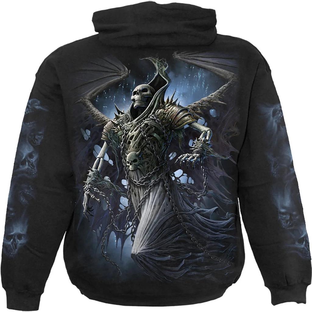 Spiral Direct Unisex Adult Winged Skeleton Hoodie