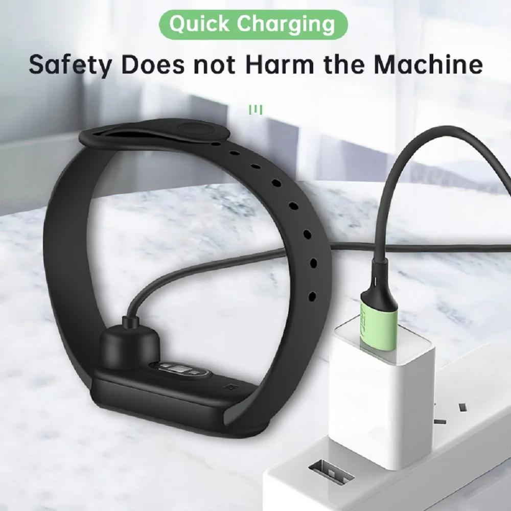 Магнитный USB-кабель для зарядки для Xiaomi Mi Band 2 3 4 5 6 7 Smart Сменный Портативный Кабель для Зарядки и Передачи Данных