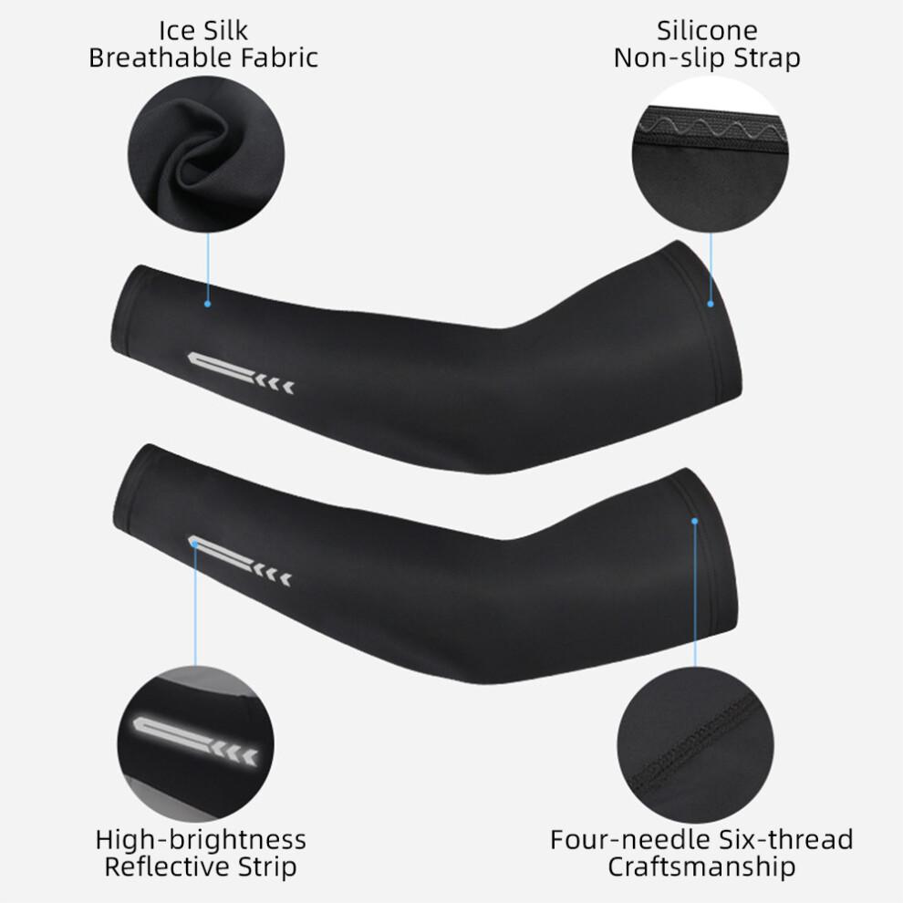 1 Pair UV Protection Cooling Arm Sleeves Sun