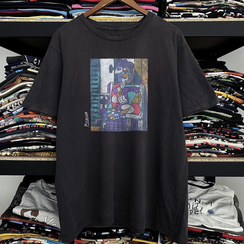 Picasso Woman Seated Before Window Rare T-Shirt Black S