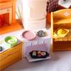 4 Pcs/Set Doll House Baking Pan Japanese Steak Pan Miniature Kitchen Model