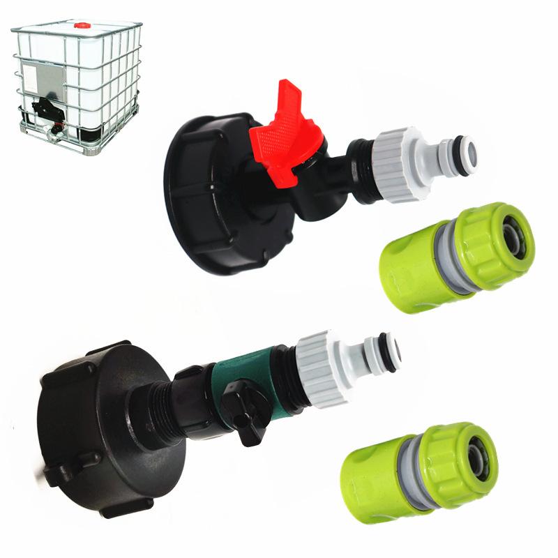 S60*6 thread, 3/4 inch, suitable for 1000L IBC containers, plastic connection valve fittings, garden hose adapters, corrosion-resistant