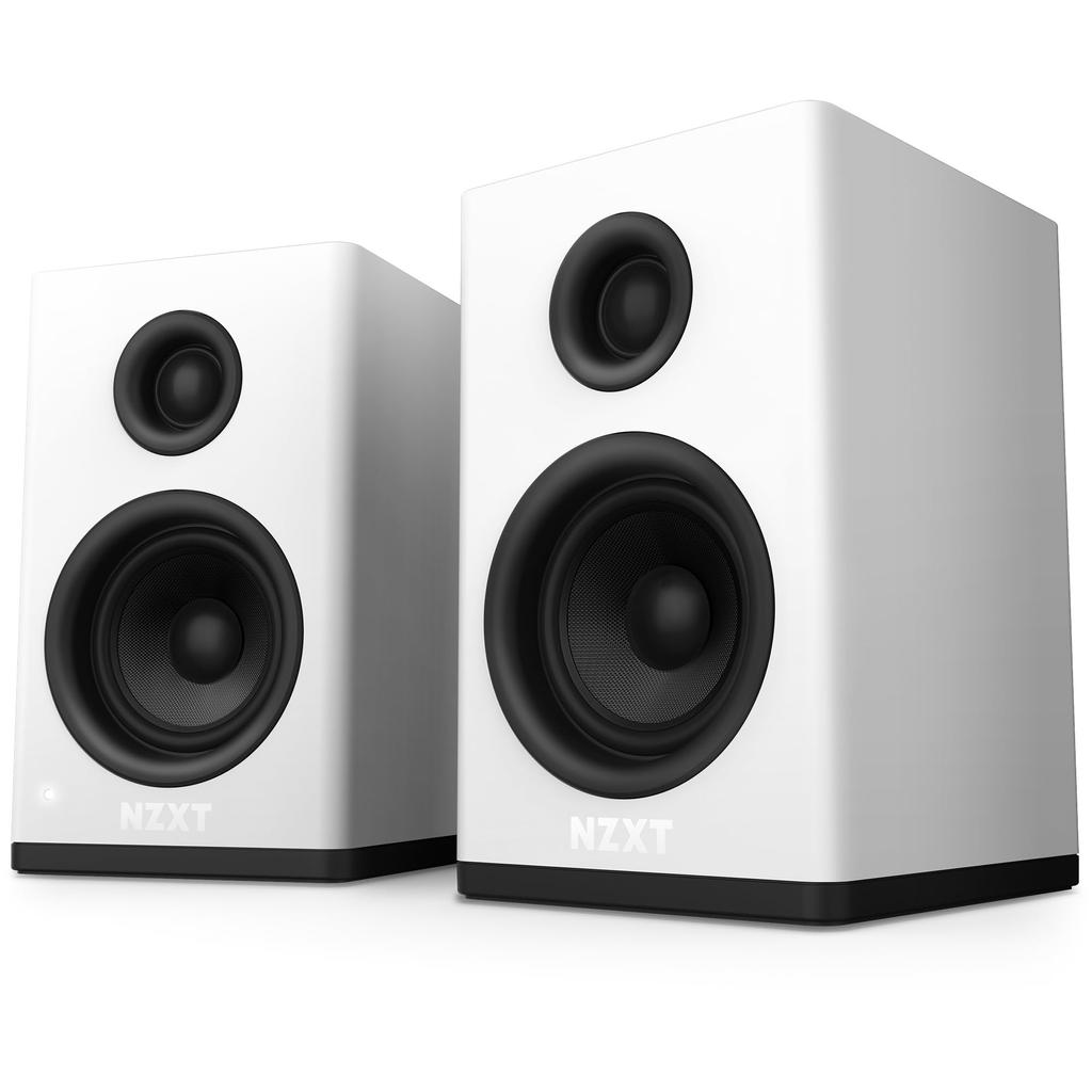 NZXT Relay Speakers White Desktop Size PC Speaker with Amplifier SP1104 Built-in AP-SPKW2-JP