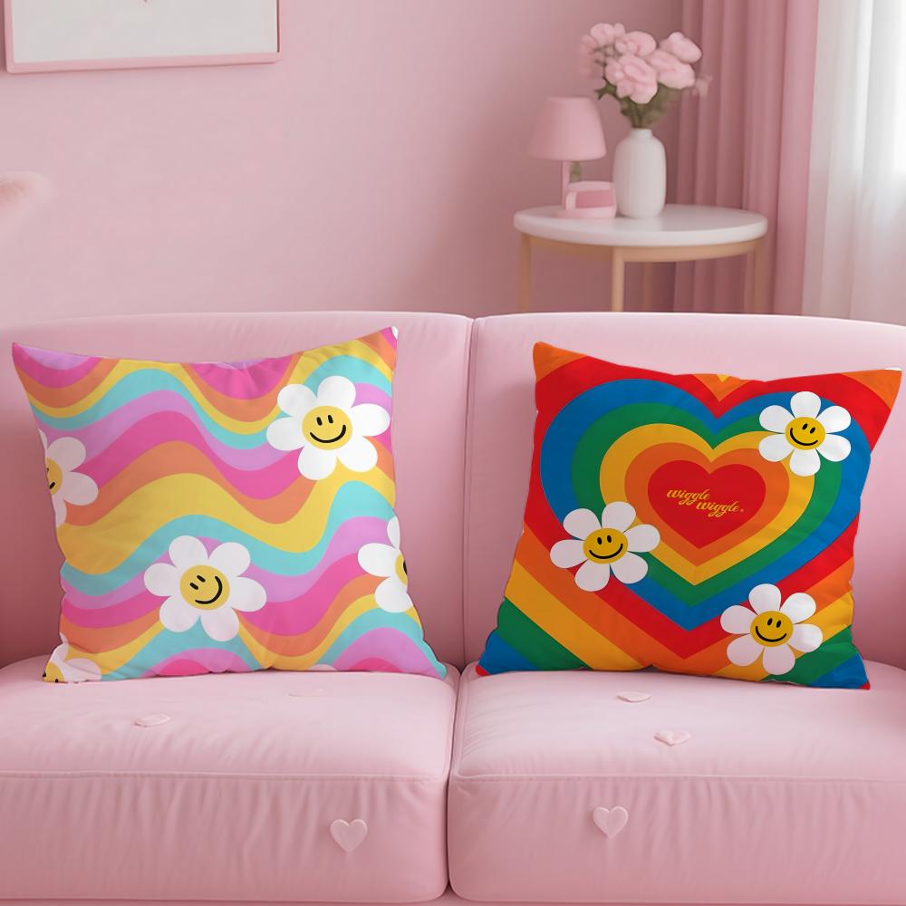 popular brand wiggle wiggle Cushion Cover Soft & Easy-Wash Pillow Case – Versatile for Couch, Bed, Travel and Office