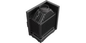 Чугунный камин KRATKI MAJA DECO левый 8 кВт Ø 150