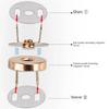 Magnetic Snap Fasteners Clasps 1 Set 14/18MM Easy to Use Buttons for DIY Handbag Purse Keychain Craft Accessories