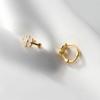 Jewelry Gold Color Geometric Flower Flower Ear Buckles Korean Style Hoop Earrings Women Earrings