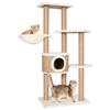 Cat Tree - vidaXL - Seagrass - 126 Cm - Beige - Assembly Required