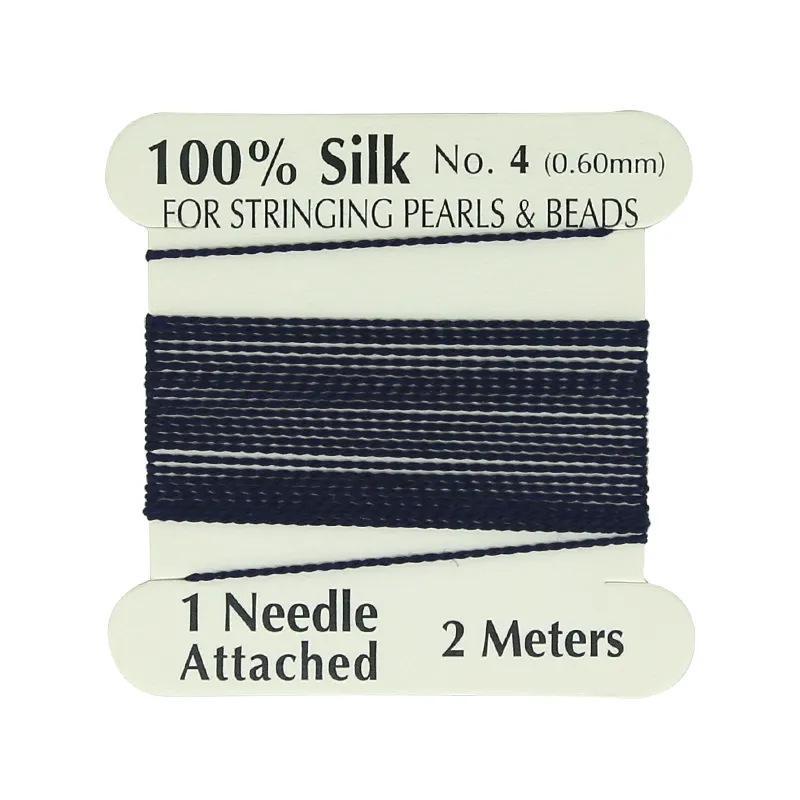 Silk Thread for Jewelry Making 0.6mm 2 Meters Multicolor Tear-Resistant Cord for Women DIY Bracelet Necklace Hobby Crafts