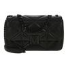 MCM Travia Logo Style Quilted Chain Shoulder Strap Lambskin Crossbody Bag Small Women bags Black MWSCALM03BK001