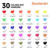 Shuttle Art Dot Marker Color for Includes 1 Coloring Easy to Great for and Gifts Pens, 30-Color Set, 12ml, Kids, Water-Based, Washable, Book, Grip,