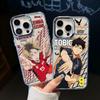 Горячий аниме Хайкью Хината Шоё Чехол для телефона для iPhone 17 16e 16 15 14 13 12 11 mini Pro Max X XR XSMAX 8 7 Air Plus Мягкий чехол