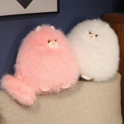 Плюшевая персидская кошка Игрушка Пушистый Набивной Толстый котенок Плюшевая Игрушка Симуляция Животного Кукла Украшение для Дома Гостиной Спальни Подарки на День Рождения для Малышей Мальчиков Девочек
