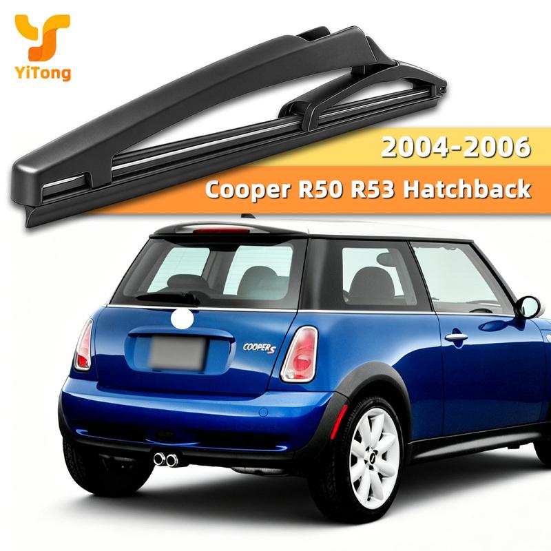 Fit For Mini Cooper R50 R53 Hatchback 2004-2006 Rear Wiper Blade Silent Wiping Flexible Rubber Back Window Wiper Replacement