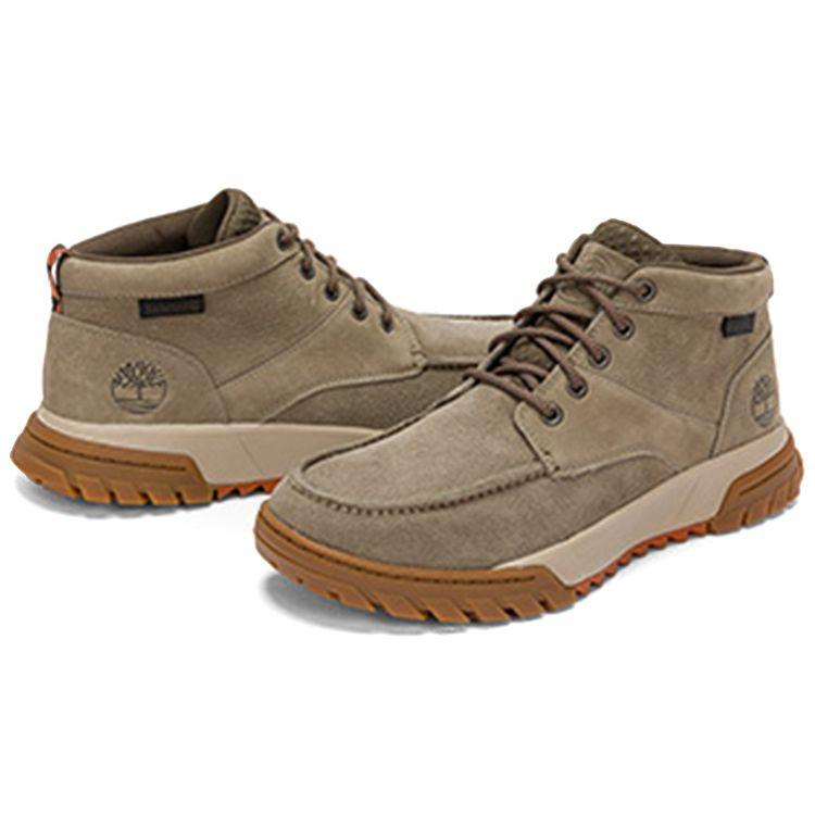 Timberland Shock Absorbing Non-Slip Mid-Top Outdoor Functional Shoes Men Shoes Medium-Gray A423KM