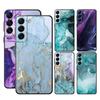 Цветной мраморный художественный чехол для телефона для Samsung Galaxy S22 Ultra 5g S21 Plus S20 Fe S7 S21 S8 S10e S10 S9, черный мягкий чехол