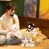 Cuddly Lifelike Cat Doll Lovely Simulation Stuffed Cat  Desktop Decoration