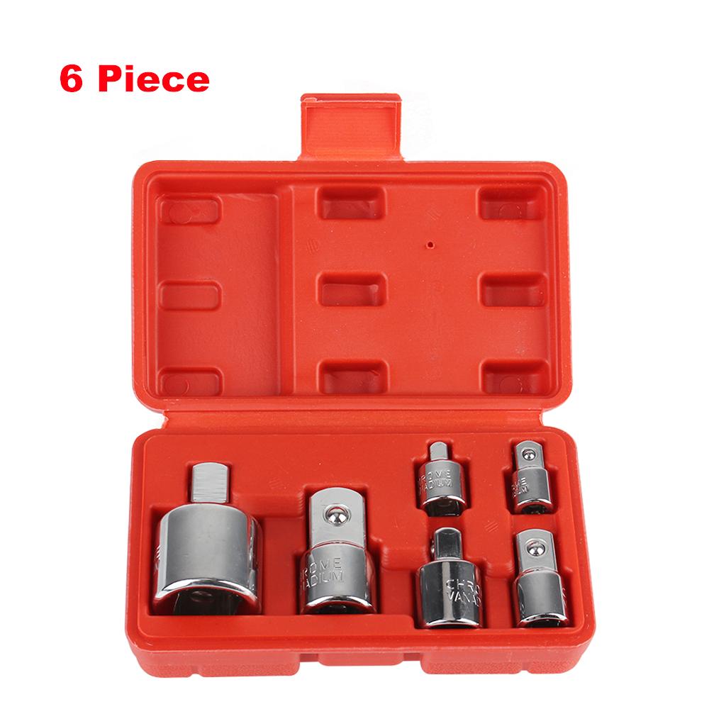 1/4 3/8 1/2 3/4 Inch Reducer CR-V Steel Socket Ratchet Converter Adapter 6PCS Impact Socket Set Wrench Joint