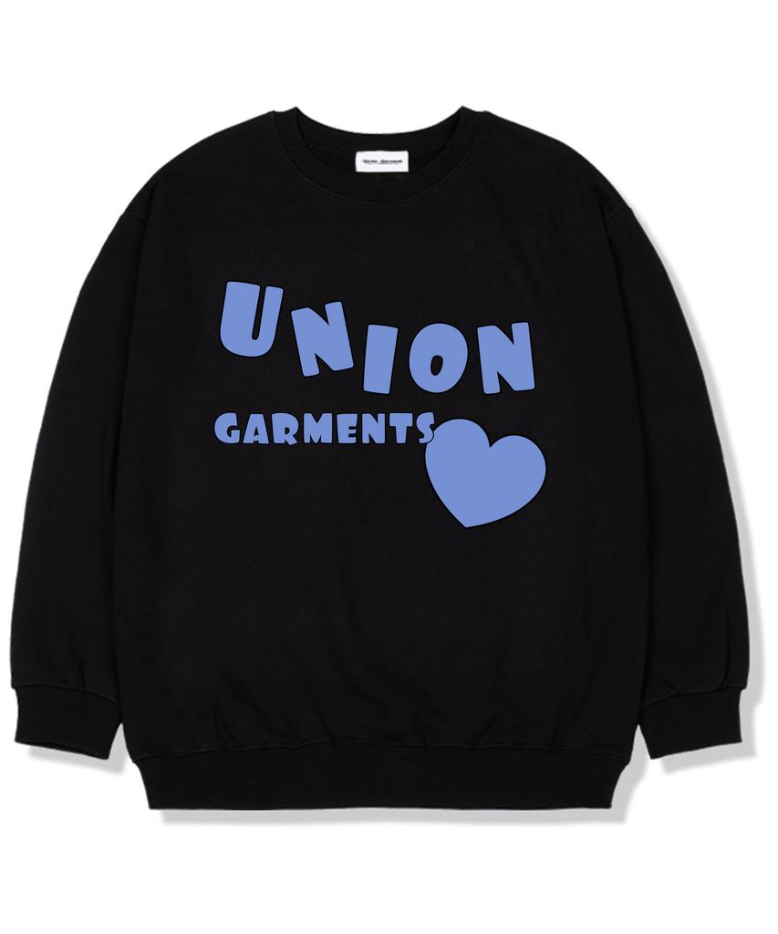 UNION GARMENTS Мольхарт Свободная толстовка на флисе Черный