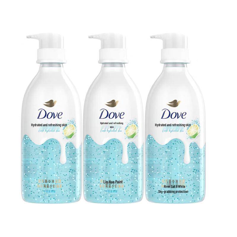 Dove Glacier Sea Salt White Pomelo Essence Shower Gel