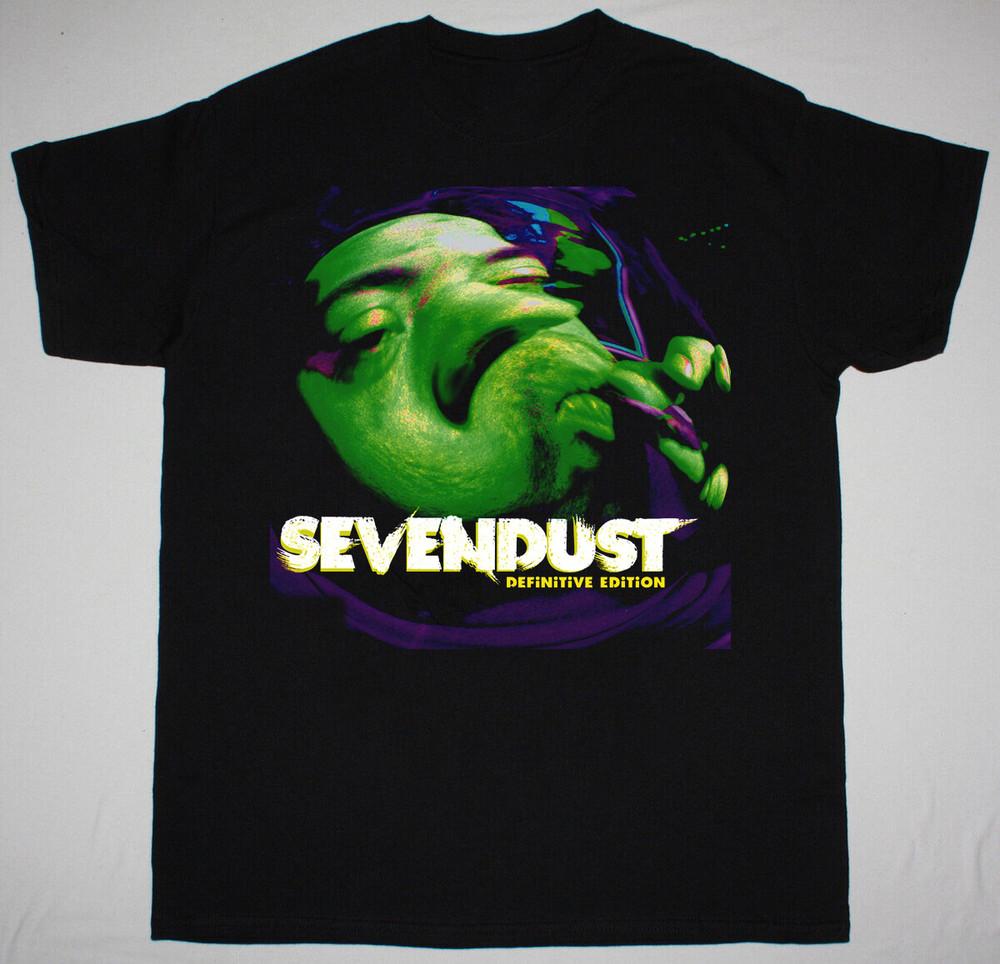 Футболка группы Sevendust - Definitive Edition Классическая черная Унисекс S-5XL 1J0360 Унисекс Футболка
