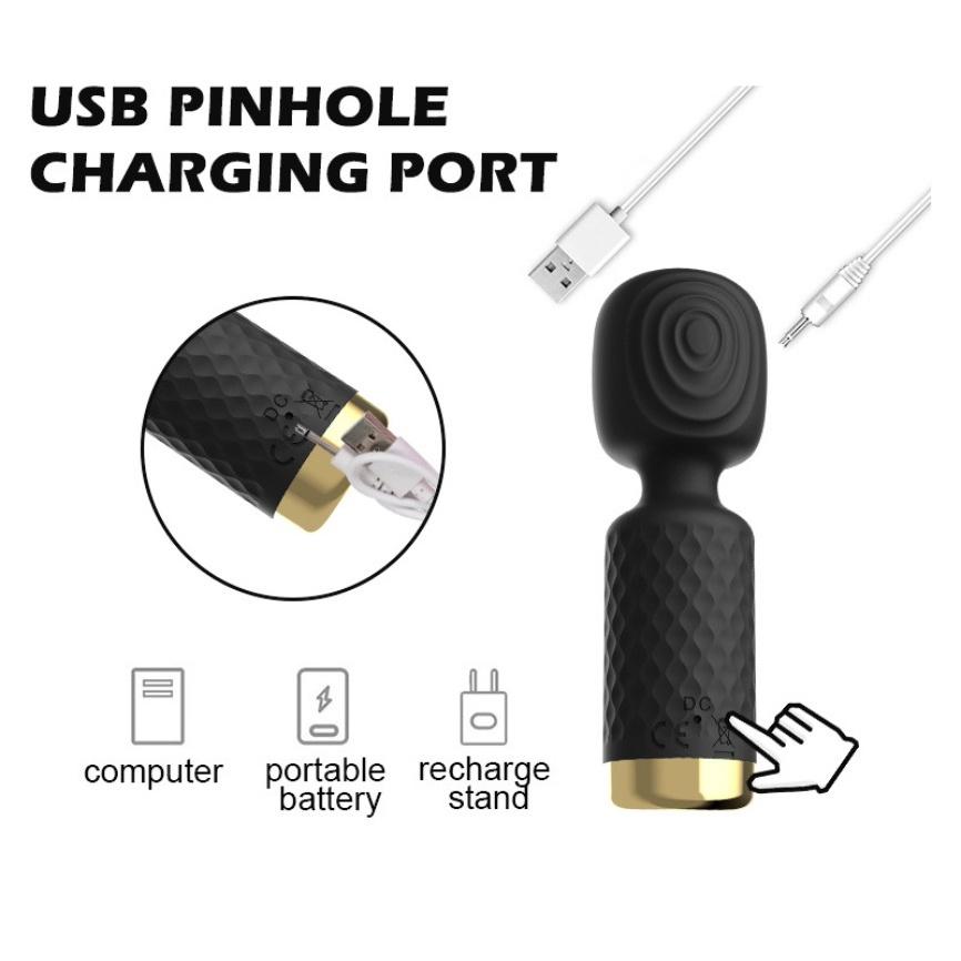 Mini Vibrador AV Stick Para Mulheres Masturbador Multi-Frequência Pequeno De Massagem Aldult Casais Sex Shop