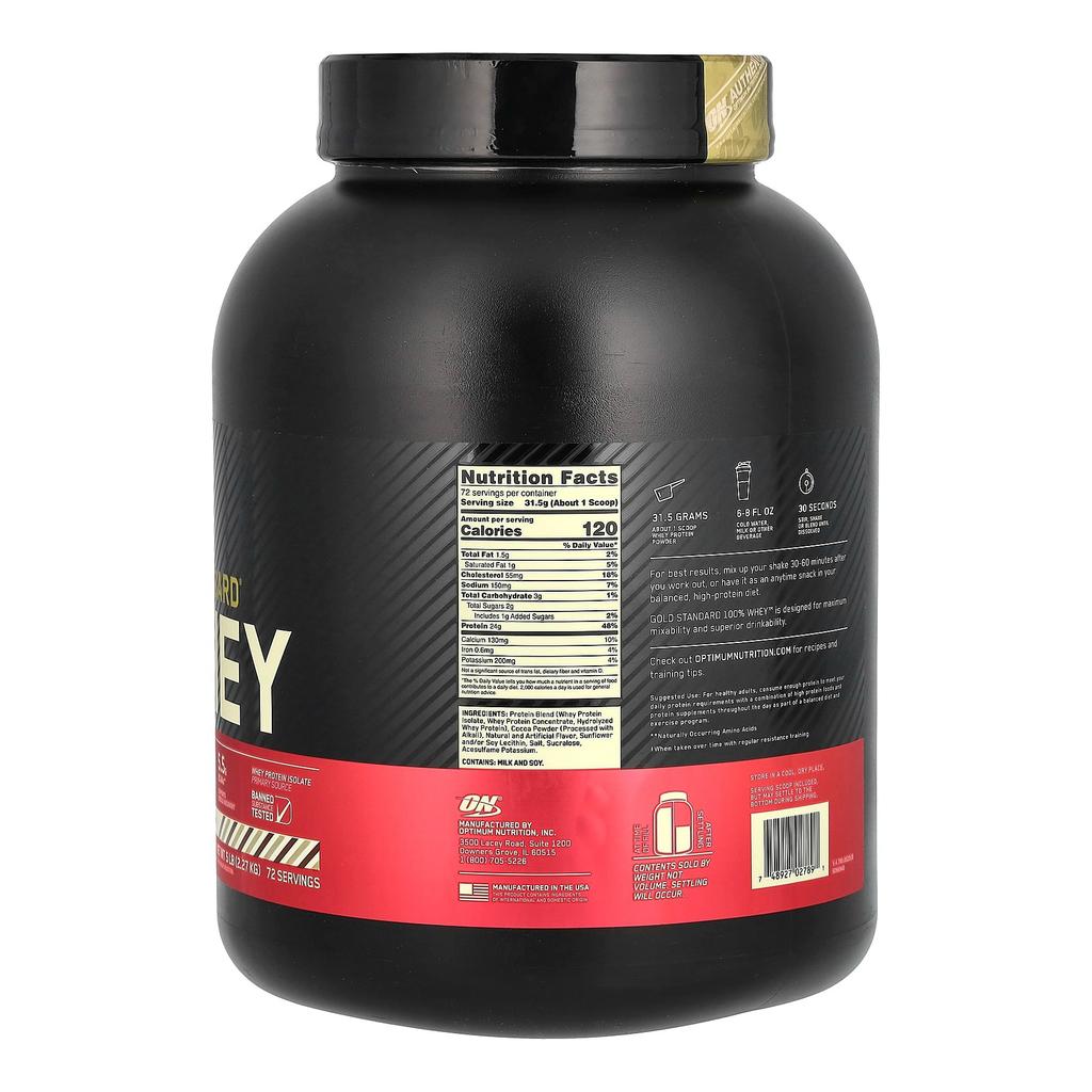 Rocky Road Whey Protein (2.27 Kg), Gold Standard 100% Whey Rocky Road, Optimum Nutrition