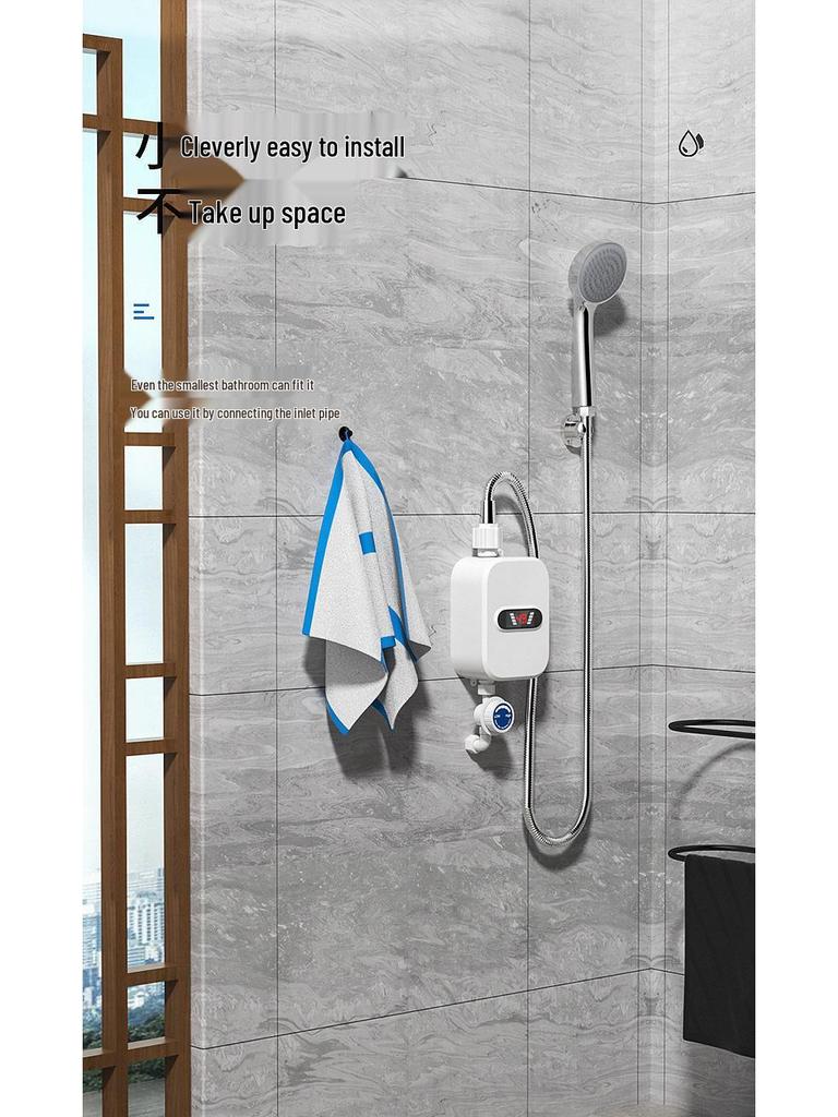 Мини Настенный Мгновенный Проточный Водонагреватель для Душа с Постоянной Температурой