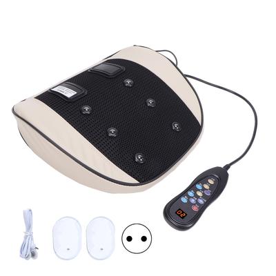 Массажер для спины и шеи, глубокий массаж тканей и плеч, подушка для снятия стресса с подогревом для дома