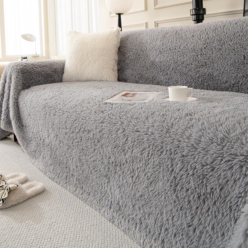 Чехол на диван, полотенце, универсальный высококачественный плюшевый зимний чехол, одеяло, новый полностью завернутый чехол