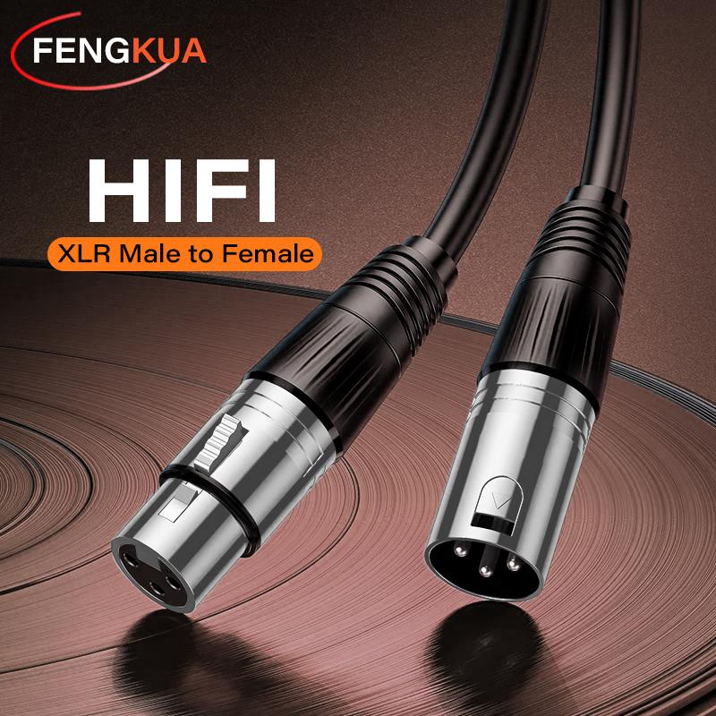 XLR Cable Karaoke Microphone Sound Cannon XLR Extension Cable for Audio Mixer Amplifiers Balanced Analog Audio 3Pin XLR CordGood product