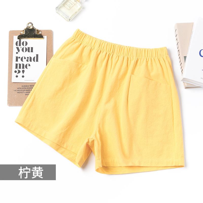 Spring and Summer New Cotton and Linen Shorts Women's Outer Wear Thin A- Shown Wide Leg High Waist Slimming Plus Size Loose Casual Shorts for Women