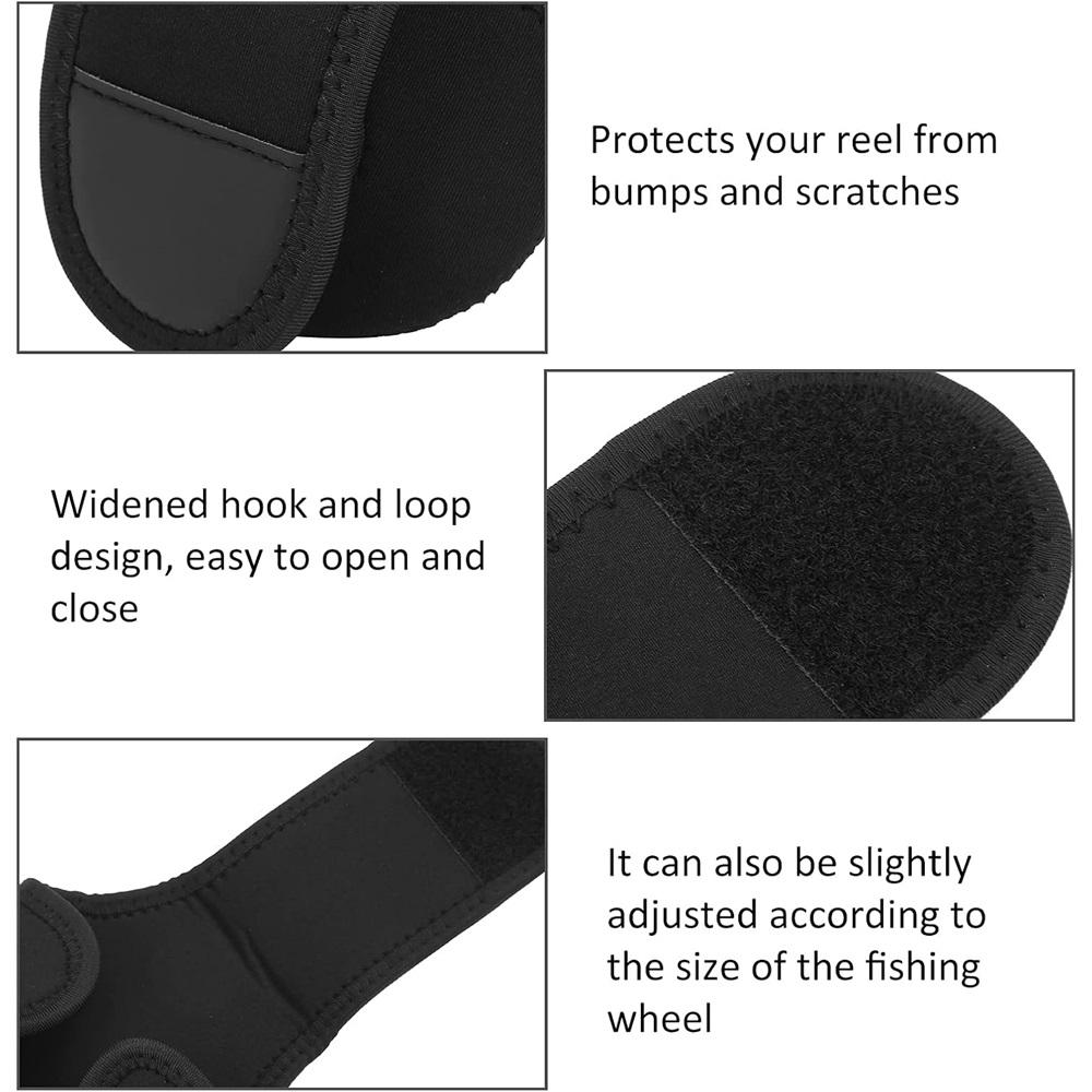 2 шт. Сумка для рыболовной катушки Чехол для катушки для бейткастинга Защитный чехол для катушки Водонепроницаемый Защитный чехол для катушки для бейткастинга