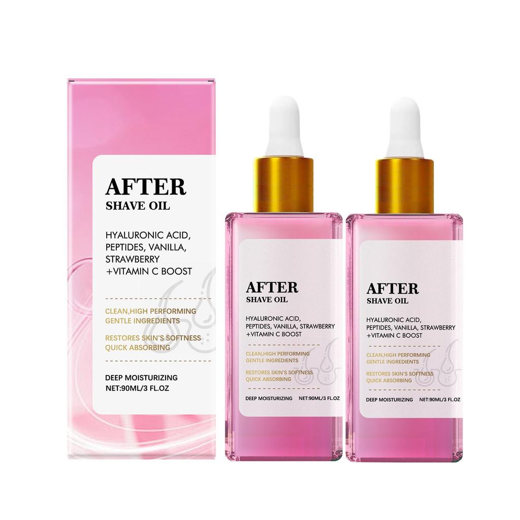 Strawberry-Flavored Aftershave Oil Soothes Skin, Moisturizes, Moisturizes And Smoothes Daily Care Oil 90ml