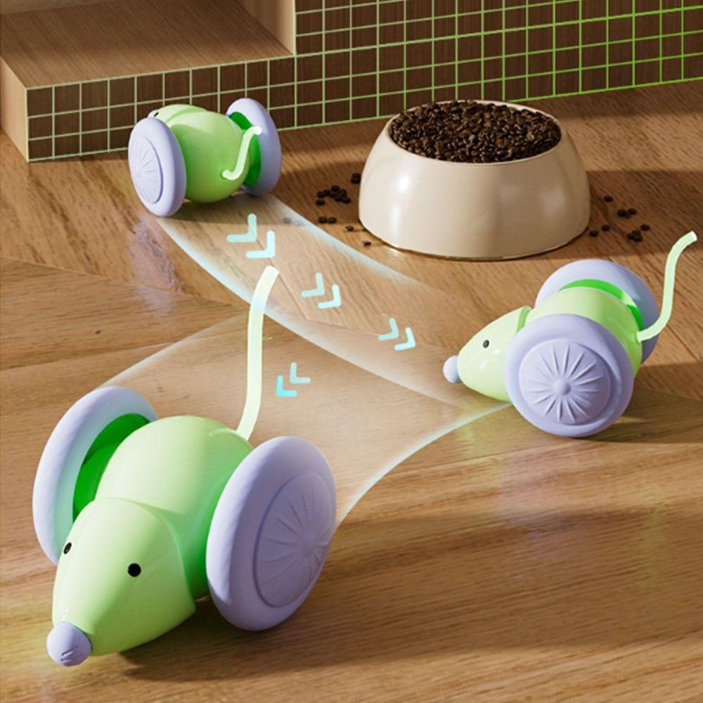 Lazy Interaction Electric Mouse Cat Toy Interactive Simulated Mouse Toy  Cats
