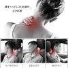 YUYAKESHI Neck Pad Headrest Neck Pillow with Ribbon, Fluffy and Cute Cushion for Travel, Driving, and Car Use, with Buckle (2 Black Pairs)
