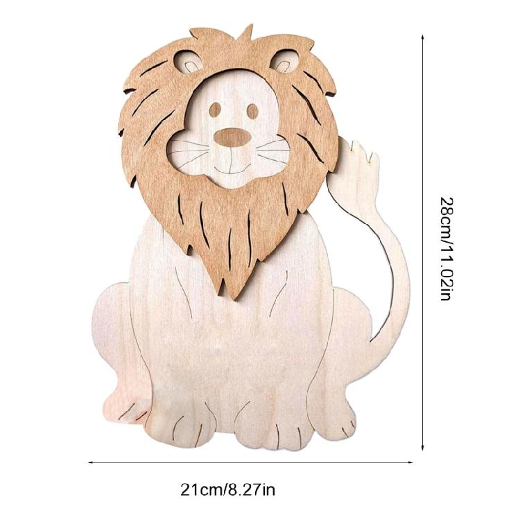 Cute Animal Wall Decors Wood Wall Hangings Decorations Ornament for Childrens