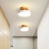 New Modern Round Log Ceiling Light Lustre Lighting Ceiling Lamp Bedroom Kitchen Corridor Decor Fixture