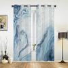 Мраморная жидкая текстура, синие оконные шторы для гостиной, дома, спальни, кухни, декор, рождественская занавеска