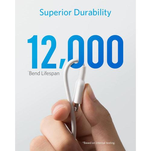 Кабель для зарядки iPhone Anker PowerLine II Lightning MFi-сертифицированный Ультрапрочный Совместим с iPhone 14 / 14 Plus / 14 Pro / 14 Pro Max / 13 /