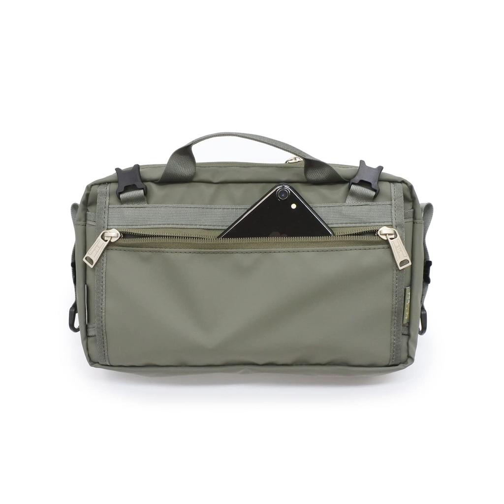 CIE Shoulder Made in Cordura Body for Men and Women GRID-3 Bag, Black, Lightweight, Waterproof, Japan, 2-Way Bag/Sling Bag,